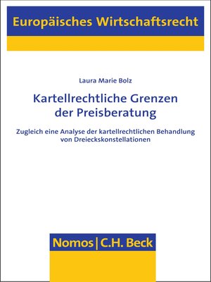 cover image of Kartellrechtliche Grenzen der Preisberatung